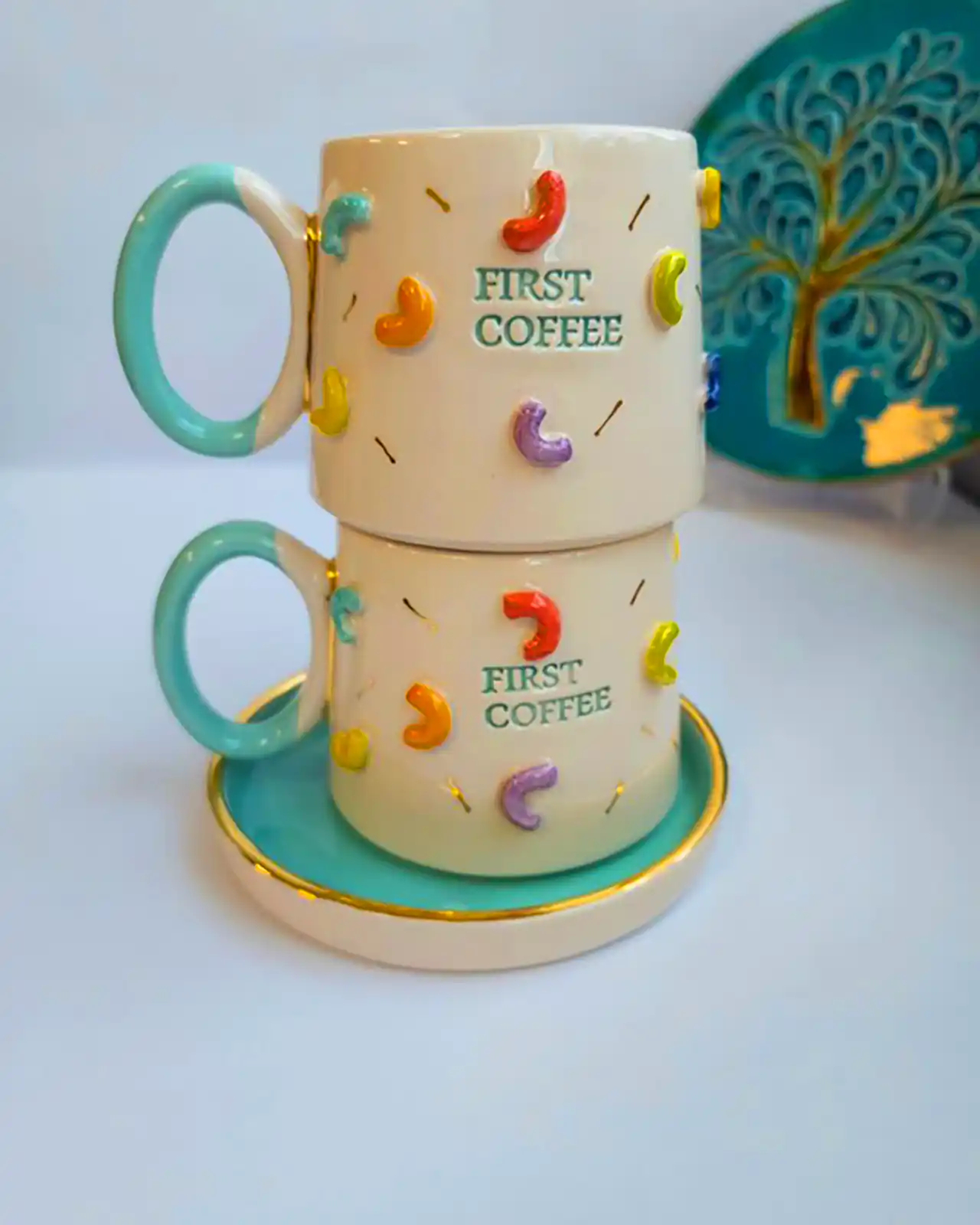 فنجون سفالی شیک 