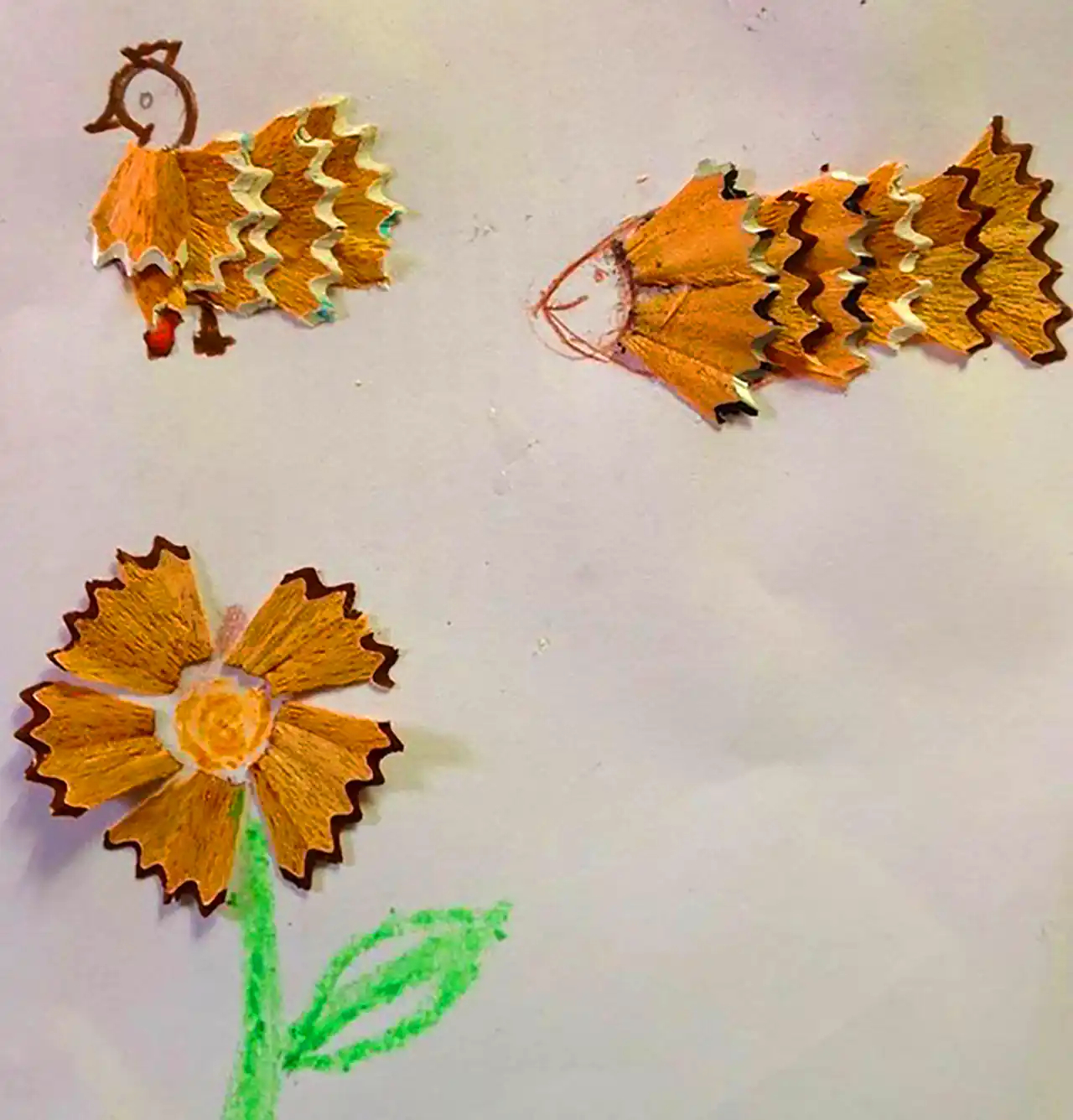 خلاقیت با تراشه های مداد