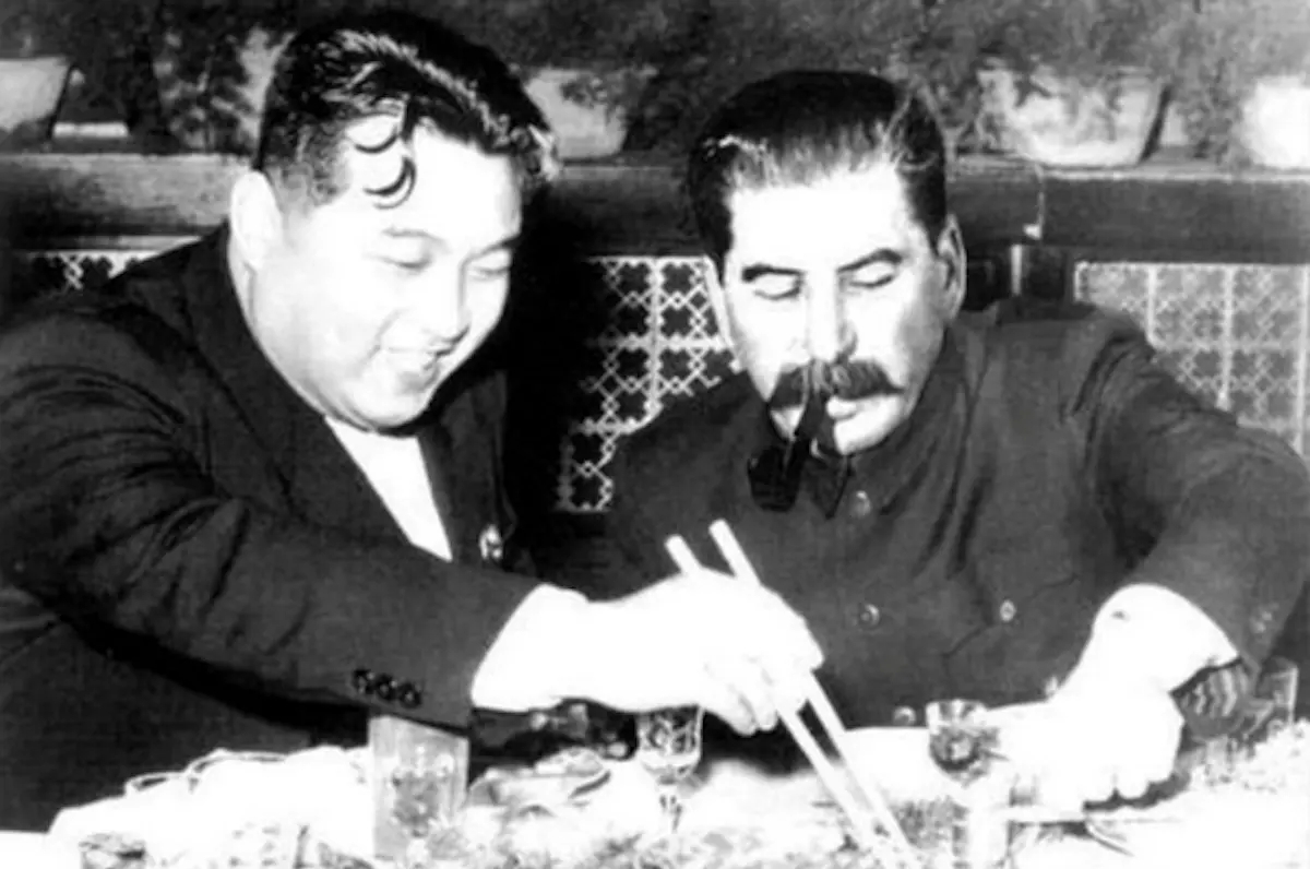 کره شمالی  - کیم ایل سونگ و استالین 2