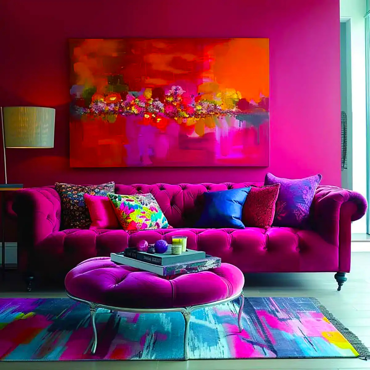 دیزاین مینیمال با تم سرخابی