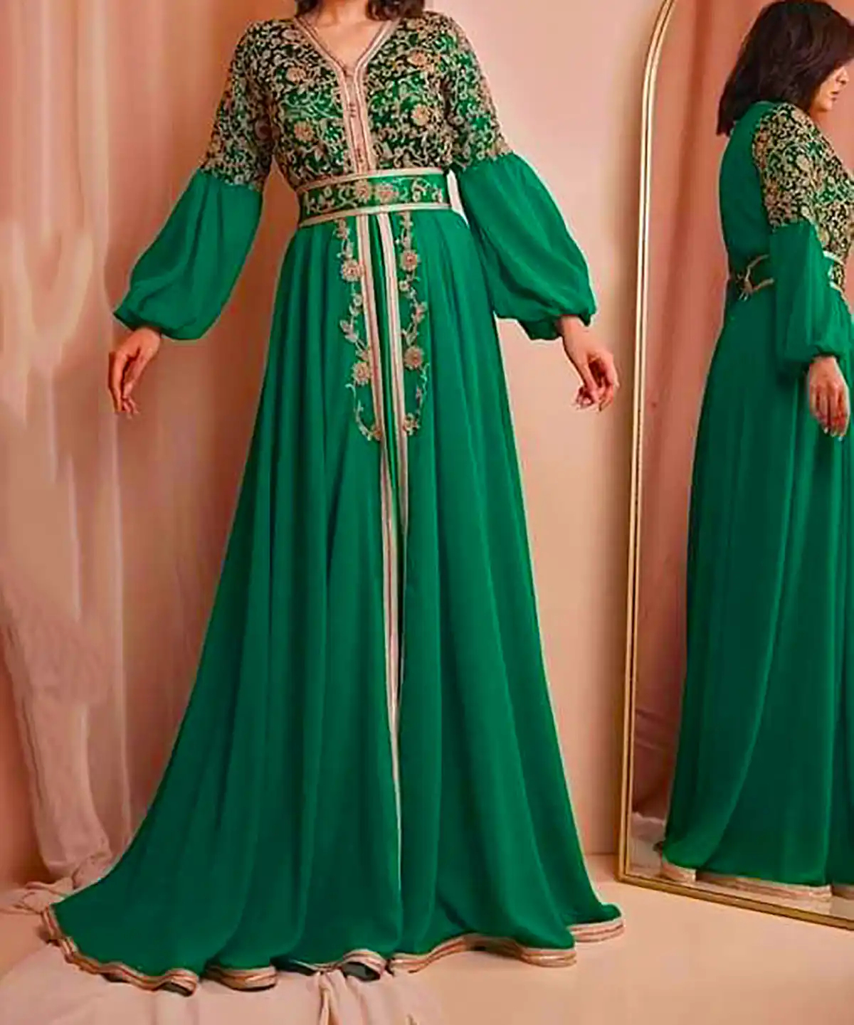 پیراهن مجلسی زردوزی
