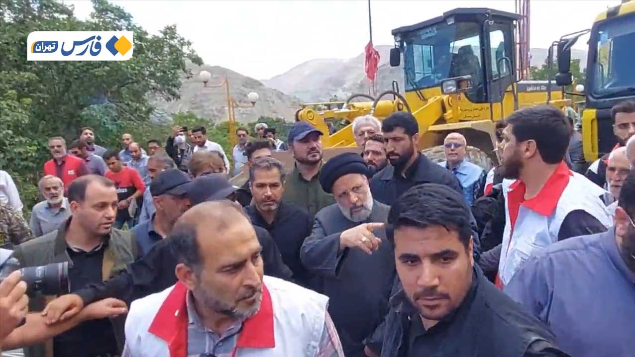 حضور رئیس جمهور در مناطق سیل‌زده فیروزکوه 3