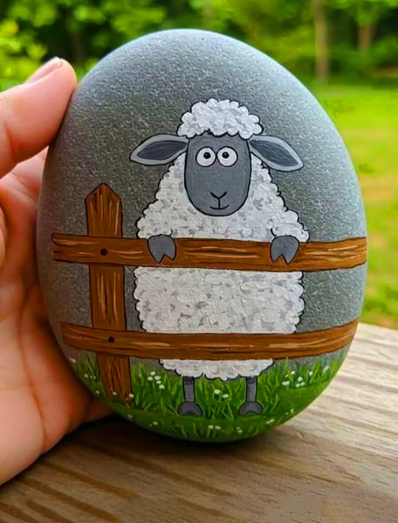 نقاشی حرفه ای روی قلوه سنگ 