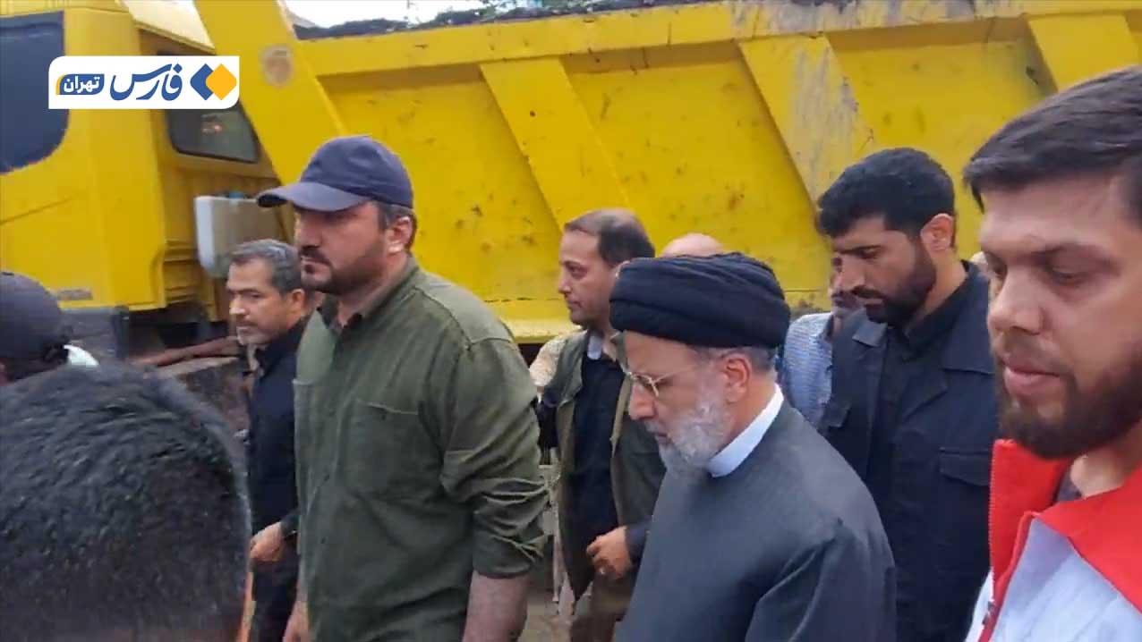 حضور رئیس جمهور در مناطق سیل‌زده فیروزکوه 2