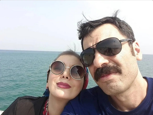 رویا میرعلمی و همسرش