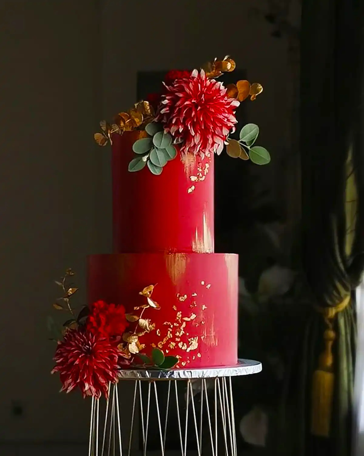 کیک دورنگ با پرتقال خشک