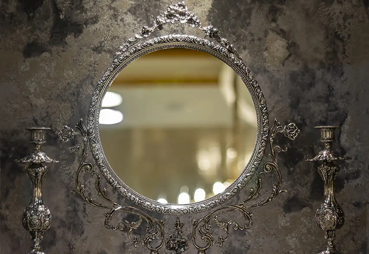 آینه شمعدون نقره شیک + زیباترین و خاص ترین مدل های آینه شمعدون نقره مخصوص عروس خانم ها