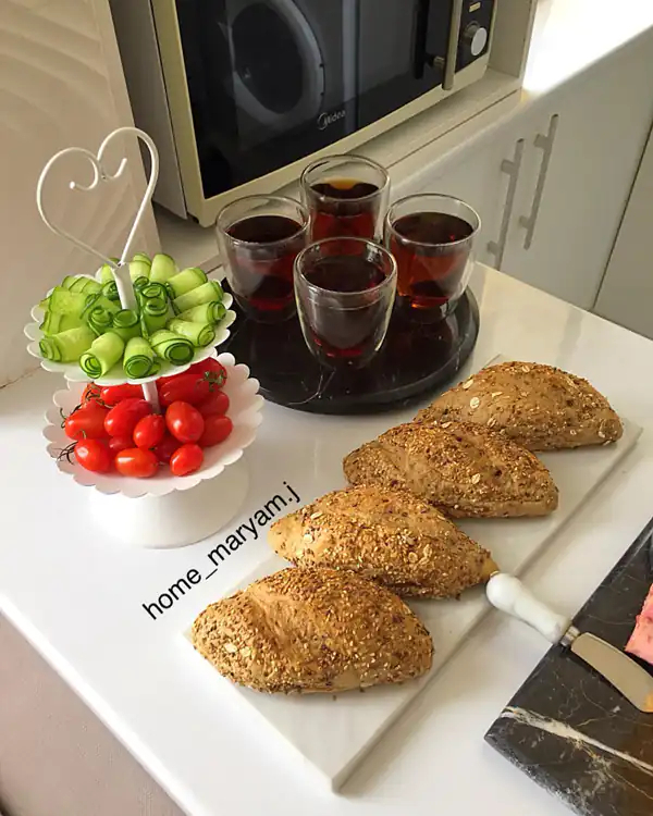 تزیین گوجه و خیار