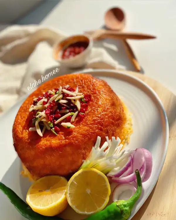 تزیین ته چین گرد
