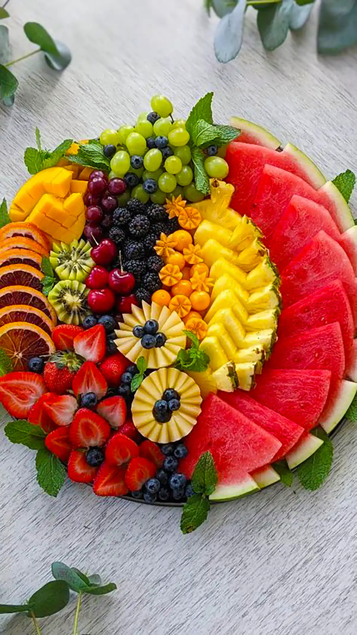 تزیین سینی میوه تابستانه