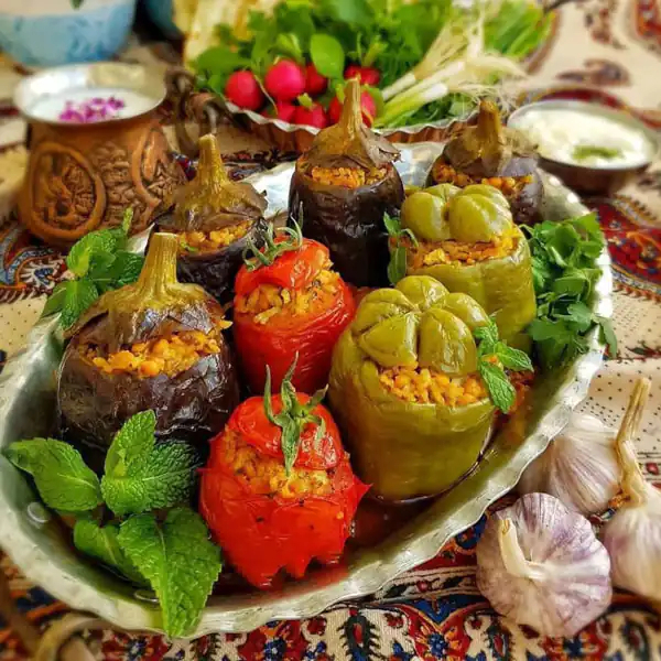تزیین دلمه مجلسی