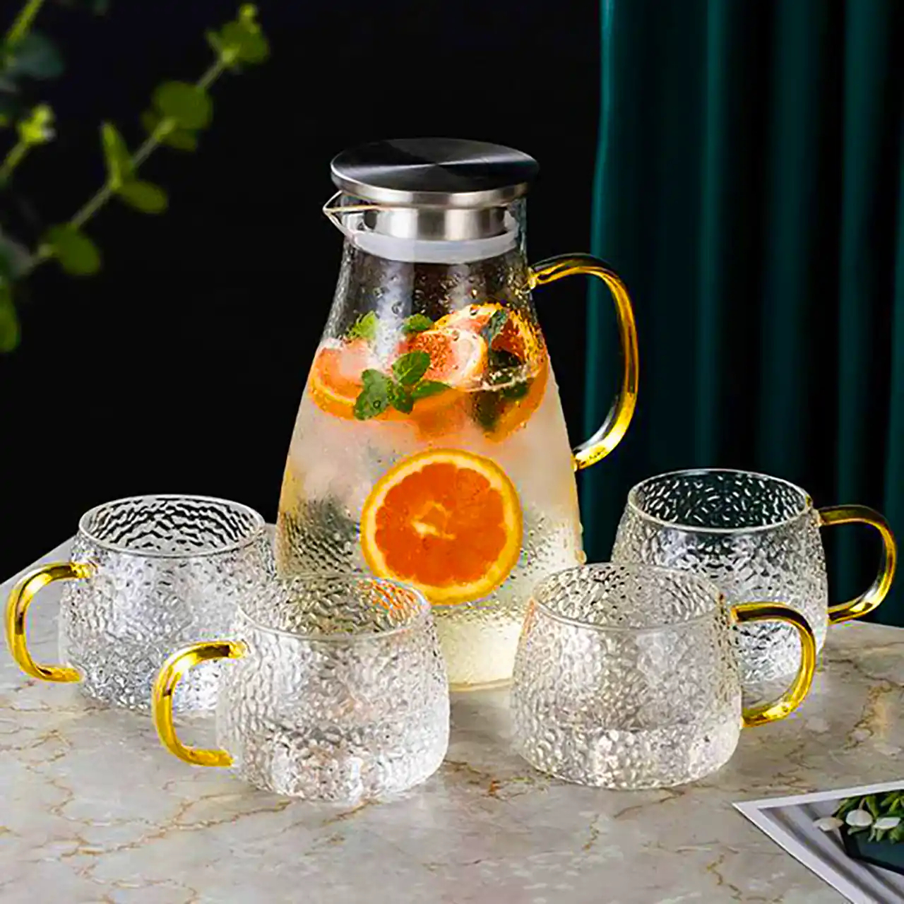 ست پارچ و لیوان کریستال