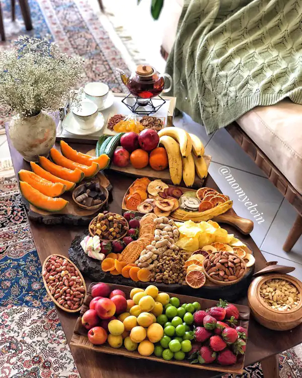 میوه آرایی با میوه های تابستانی