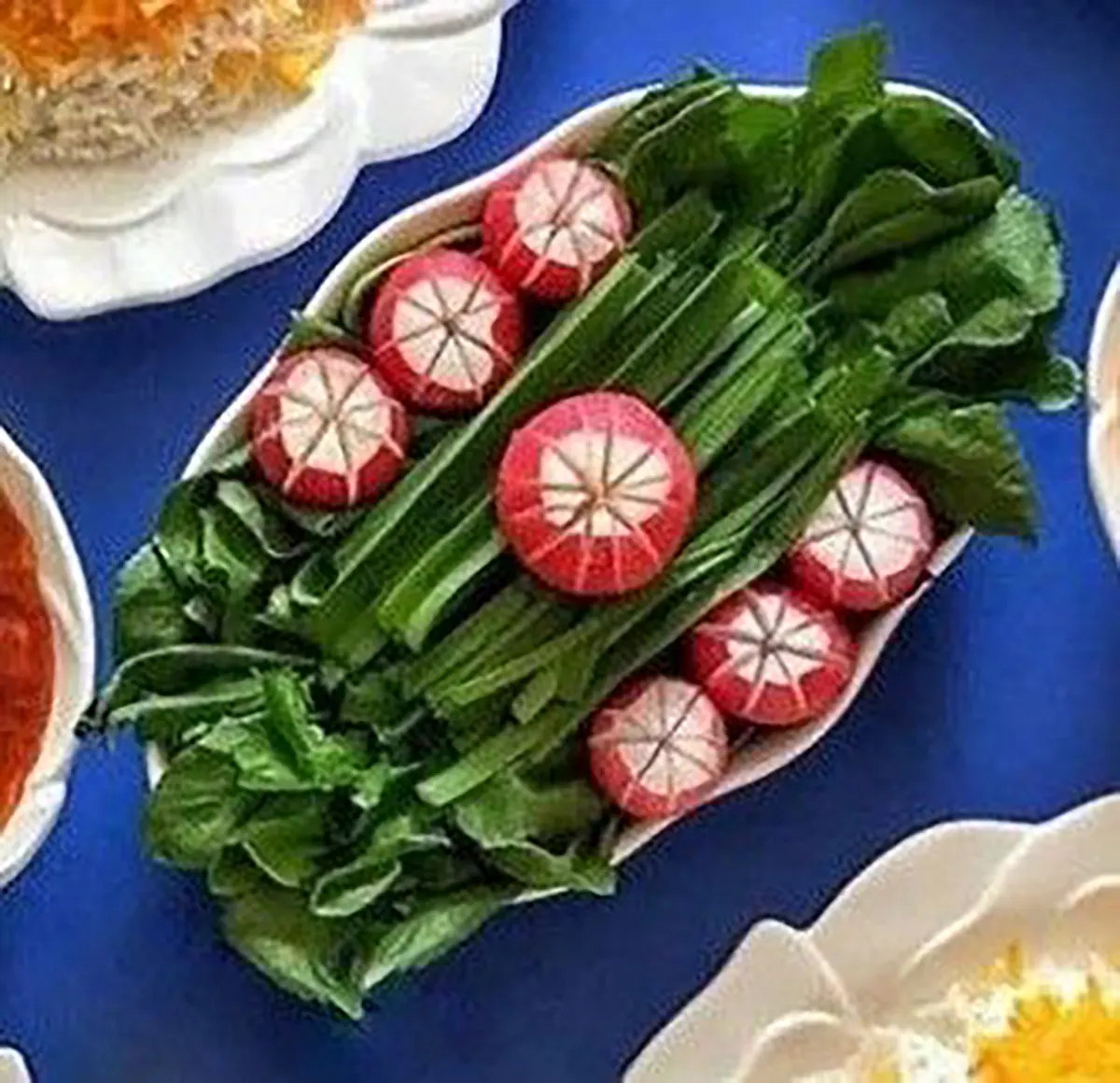 تزیین سبزی مجلسی