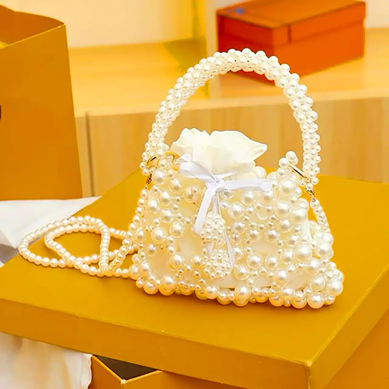 کیف شیک مرواریدی 