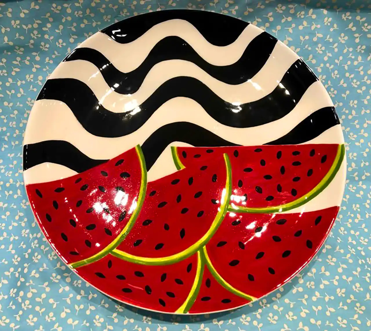 بشقاب دکوراتیو دستساز