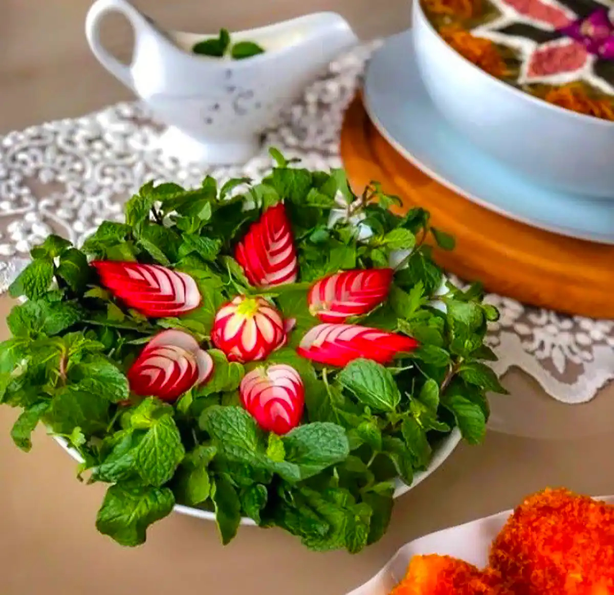 تزیین سبزی خوردن