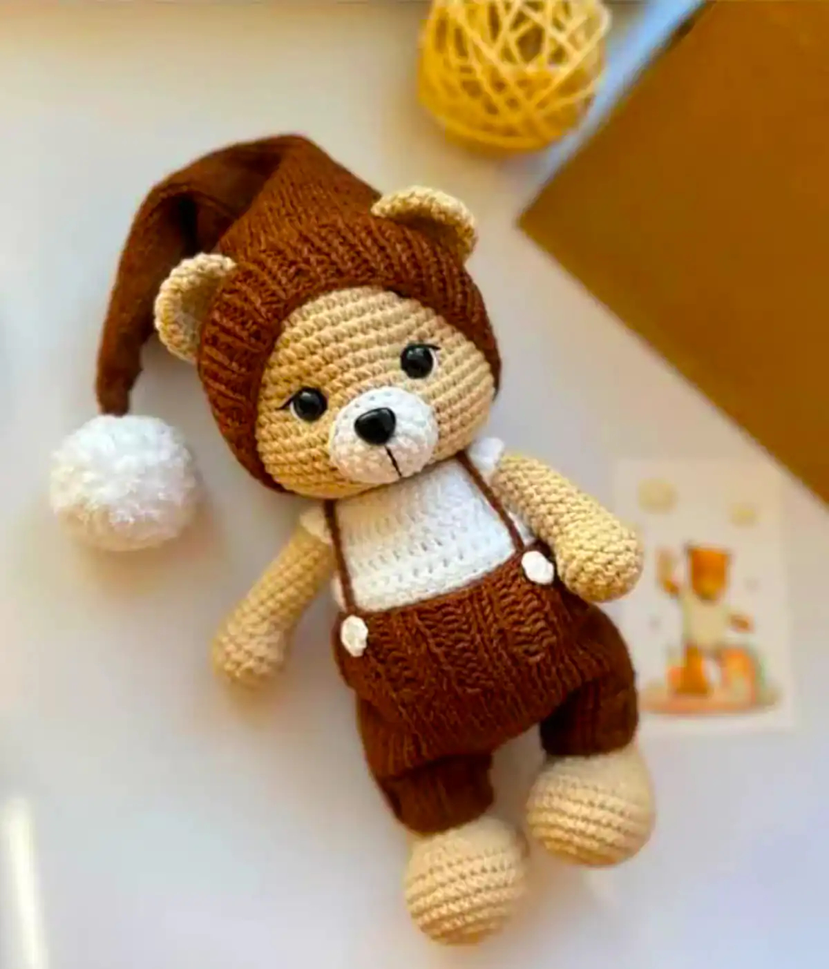 خرس بافتنی عروسکی 