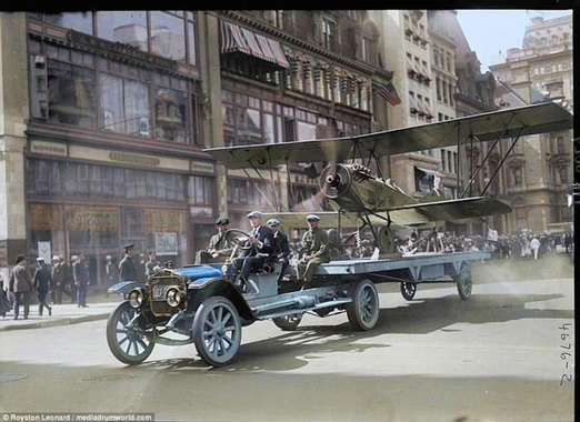 تصاویر رنگی فوق‌العاده از نیویورک ۱۰۰ سال پیش
