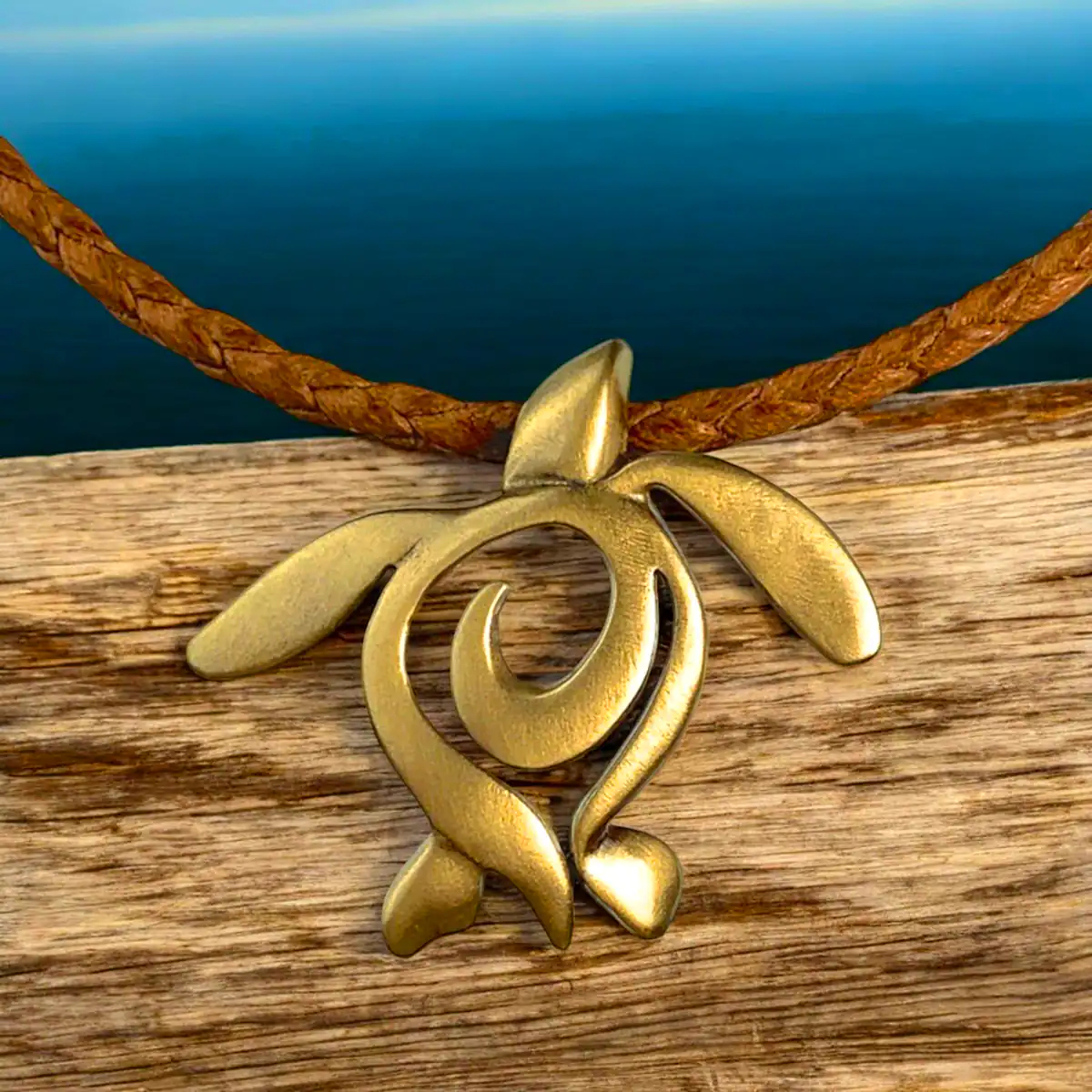 گردنبند دستساز لاکپشت 
