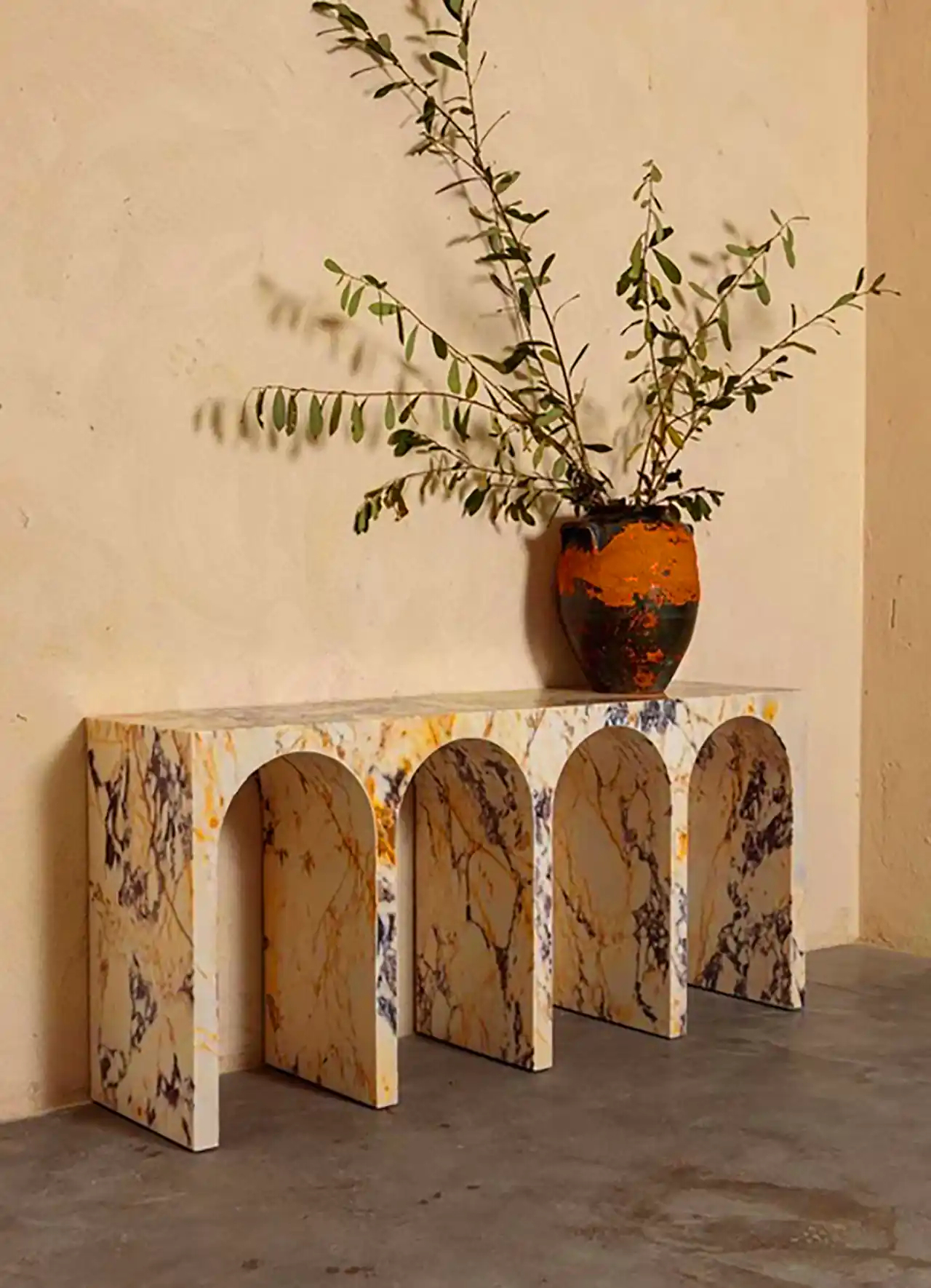 کنسول چوبی مدرن