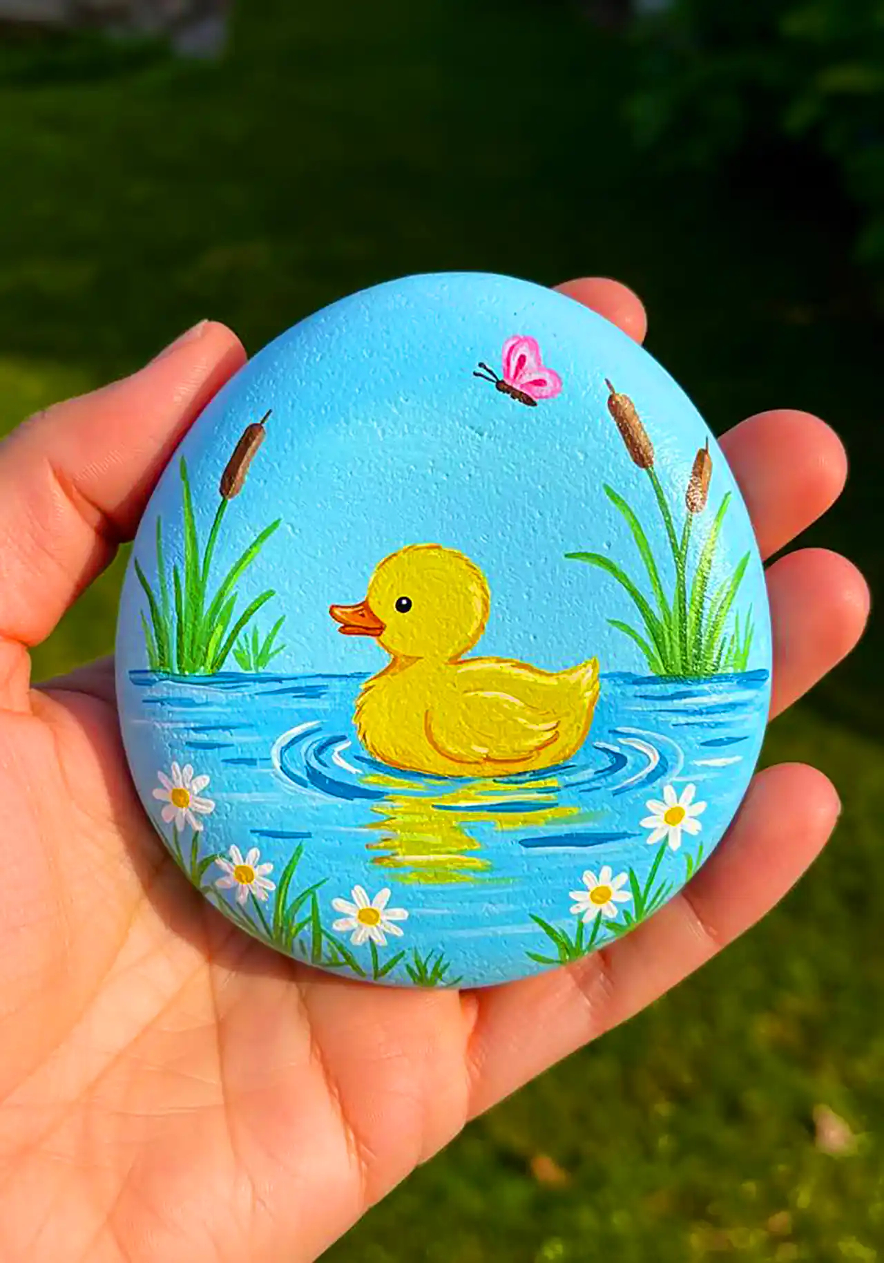 نقاشی حرفه ای روی قلوه سنگ 