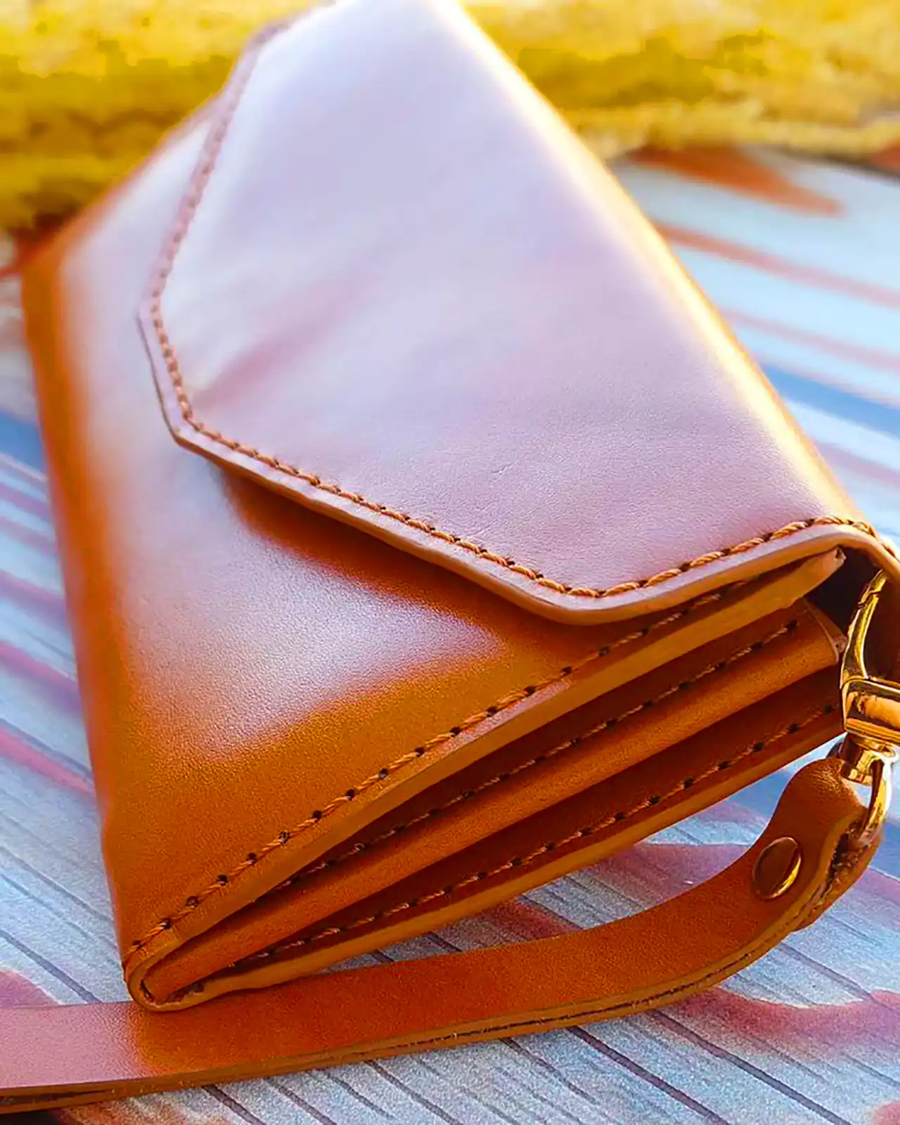 کیف پول چرم دست دوز