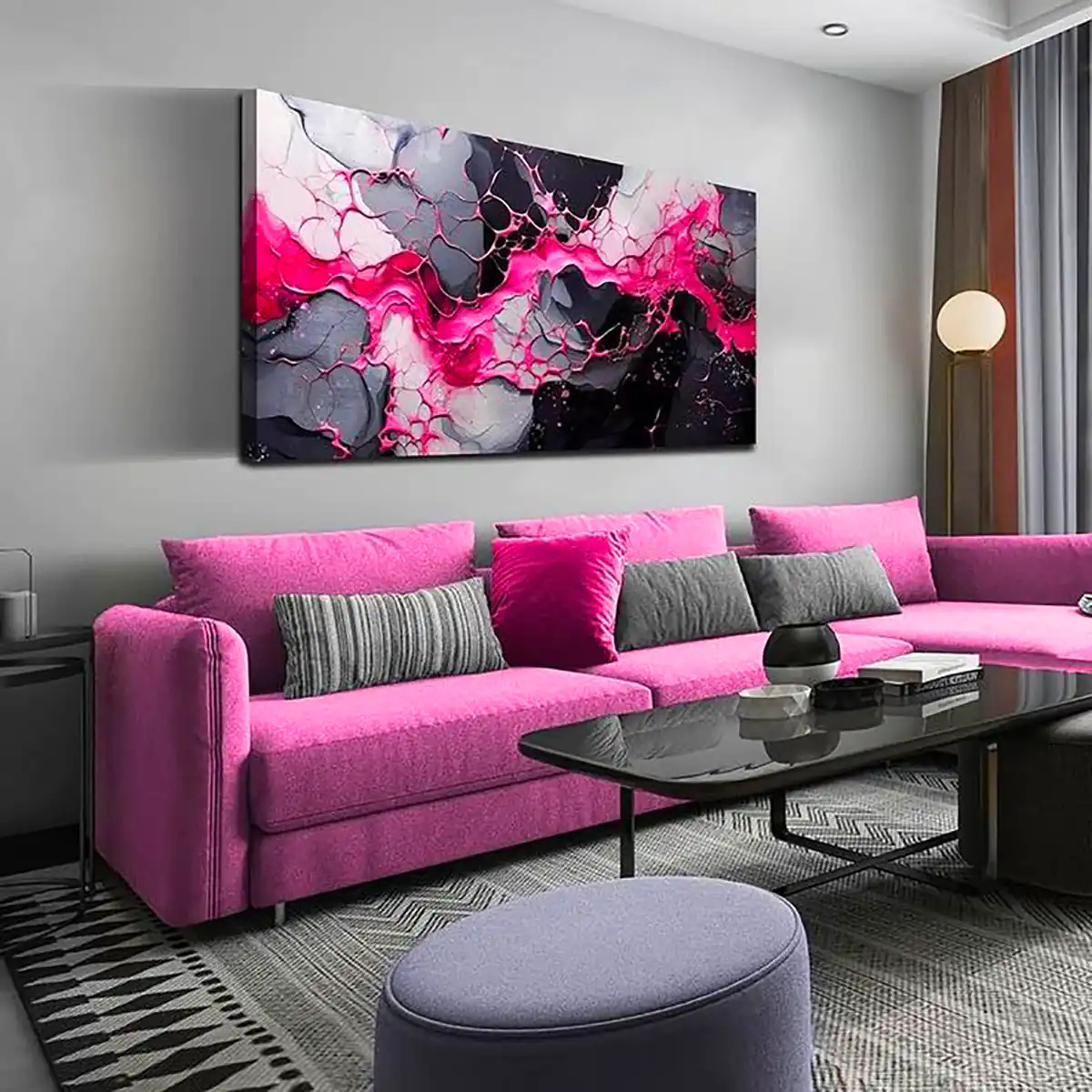 دیزاین مینیمال با تم سرخابی