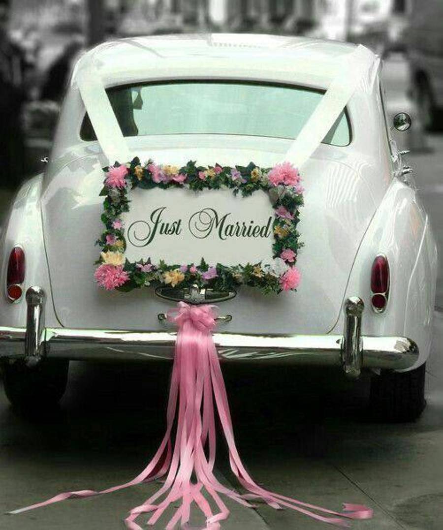 _تزئین ماشین عروس عکس  _