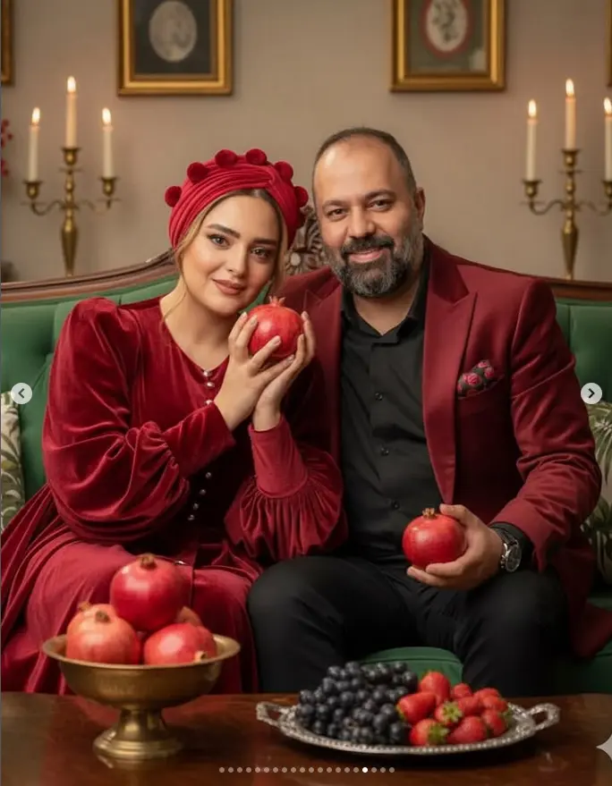 استایل یلدایی بازیگران