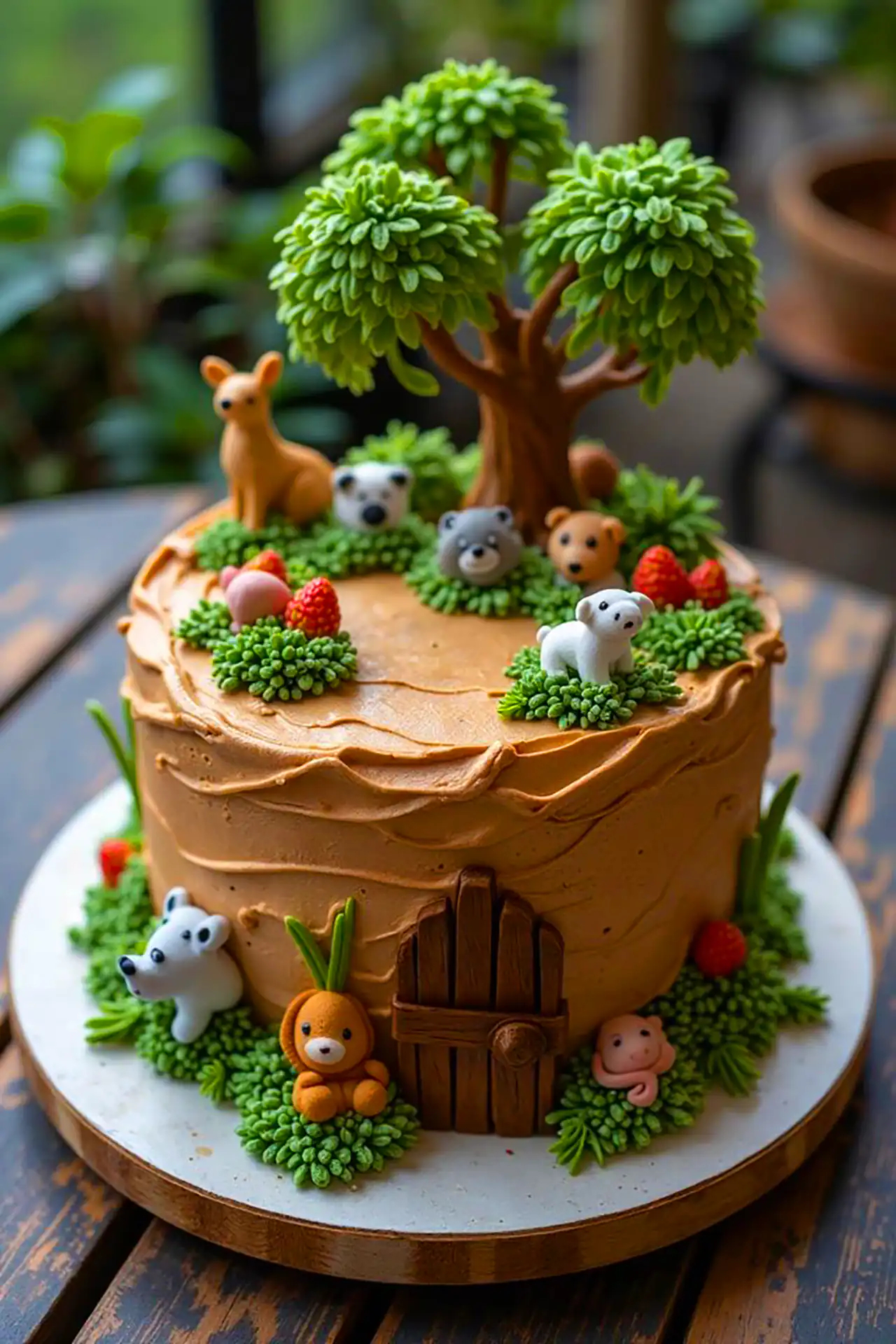 کیک تولد فانتزی حیوانات