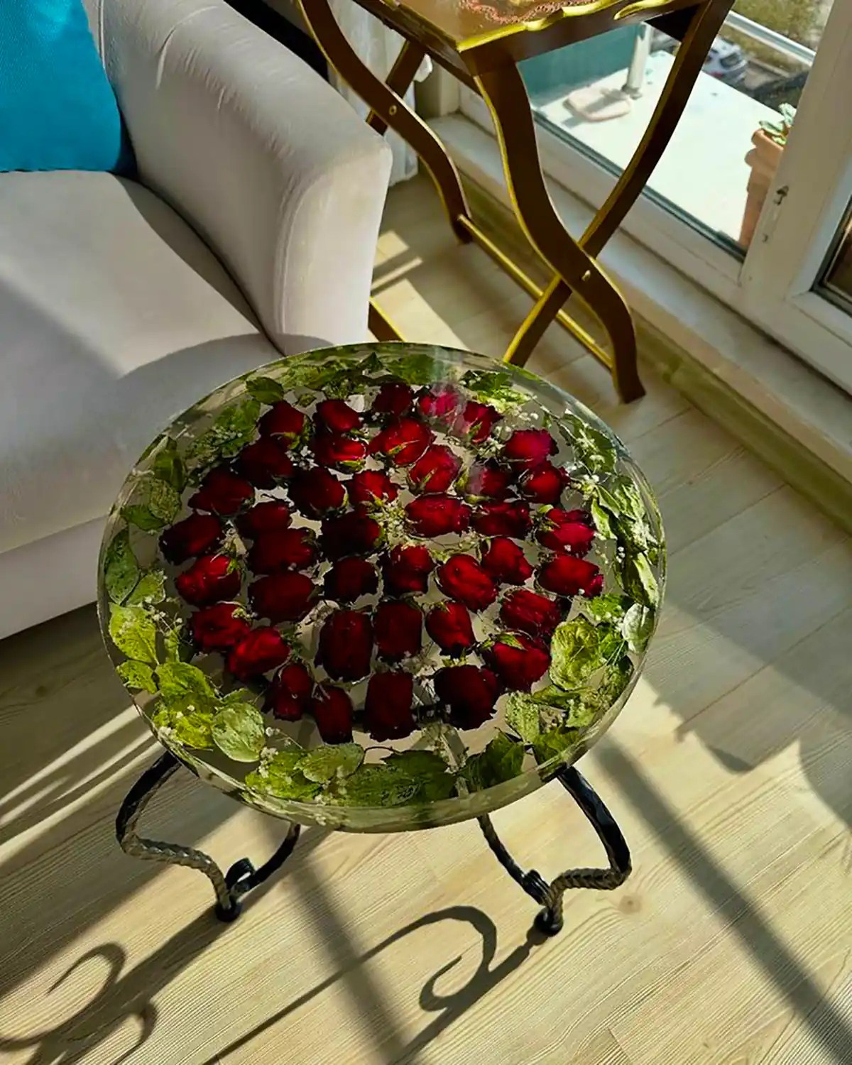 میز عسلی رزینی شیک