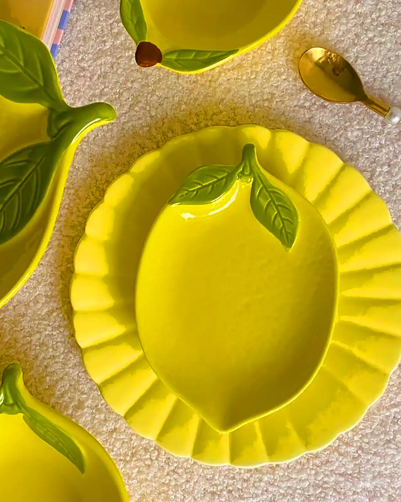 مدل ظروف سرو با طرح میوه جات