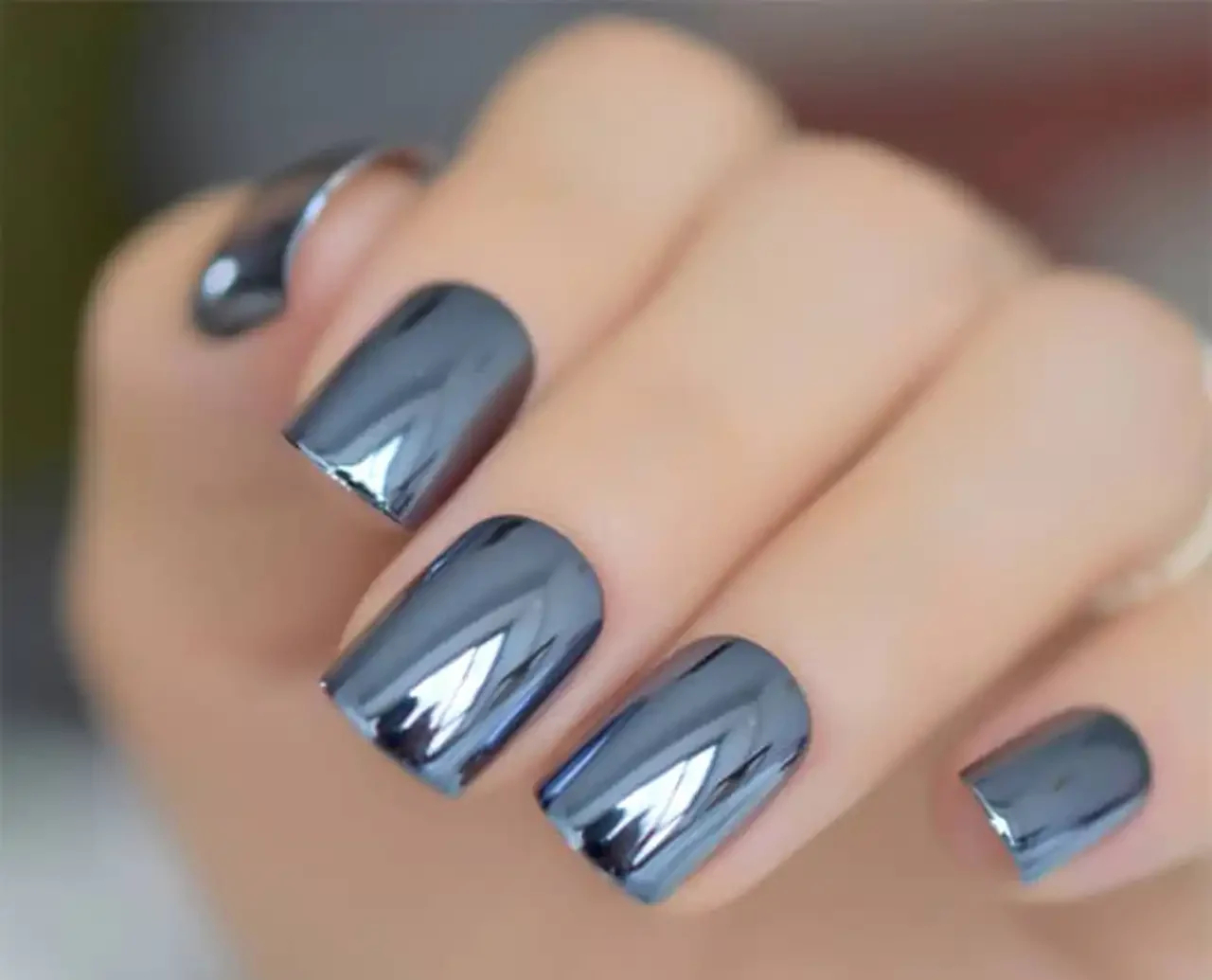 ناخن مدل آینه ای + زیباترین مدل های ناخن مدل آینه ای ترند امسال