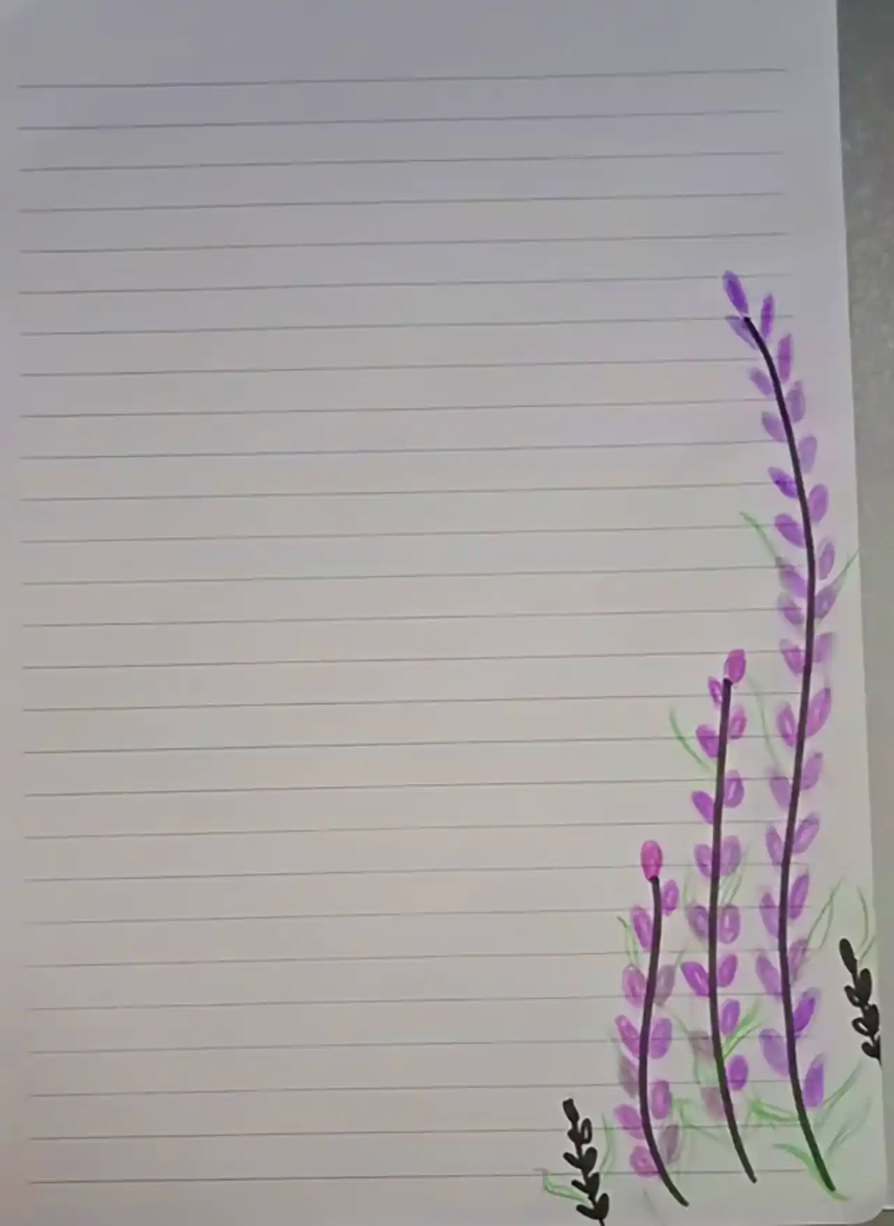 حاشیه رنگی برای دفتر مشق 