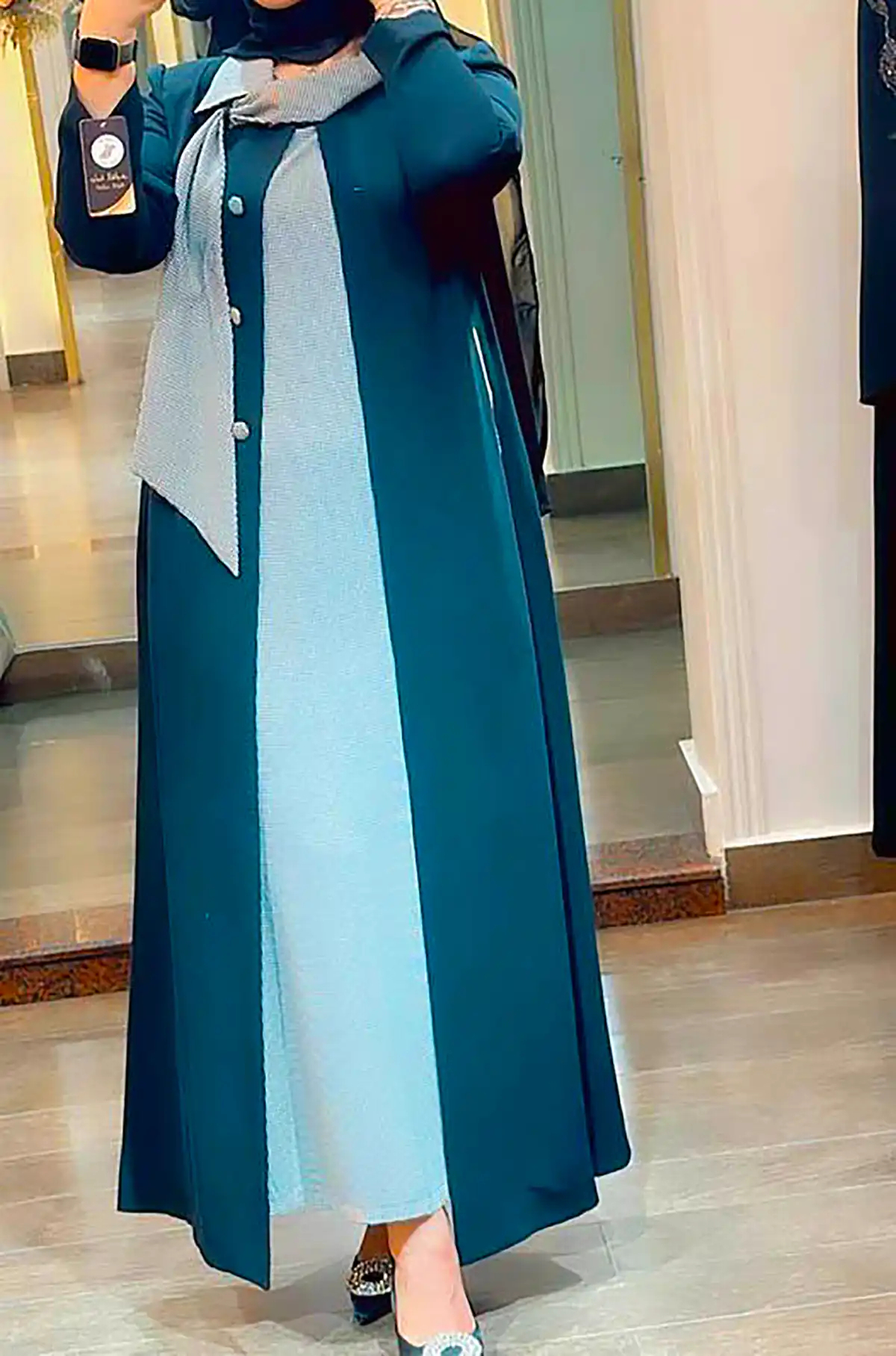 مانتو عبایی شیک مجلسی