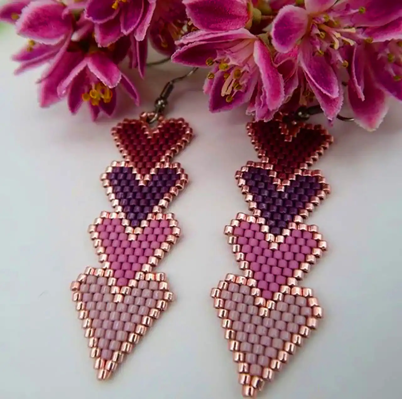 گوشواره با منجوق میوکی