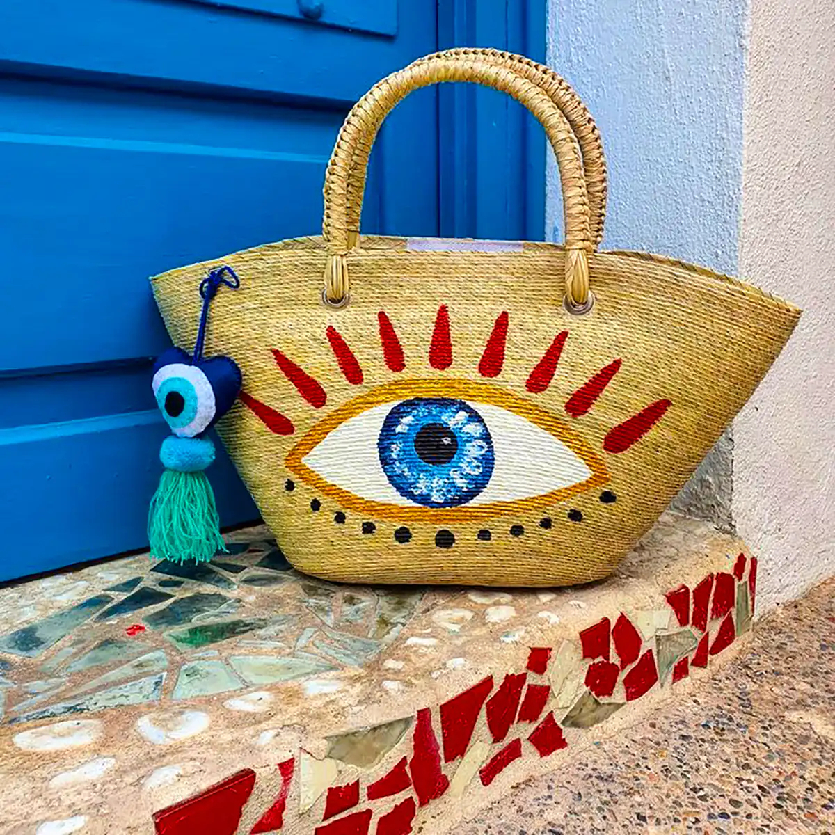 کیف فانتزی با طرح چشم نظر