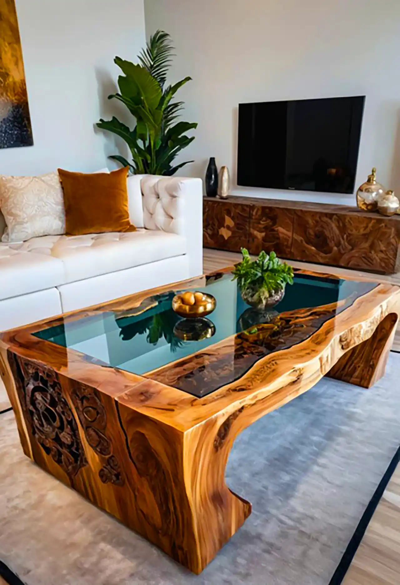 میز جلو مبلی رزینی 