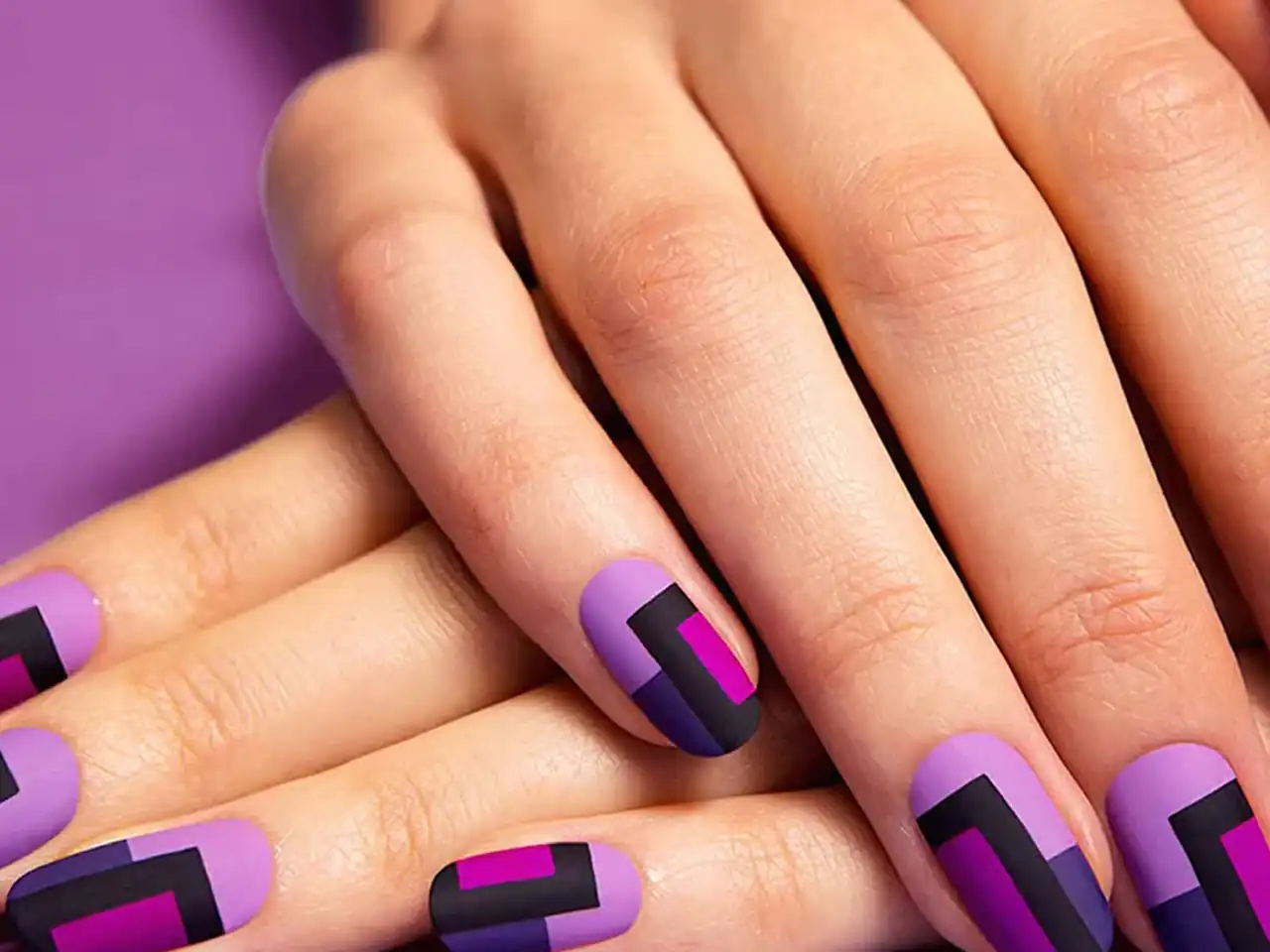 مدل لاک بنفش + زیباترین مدل های لاک بنفش ترند امسال بسیار کیوت و خوشگل