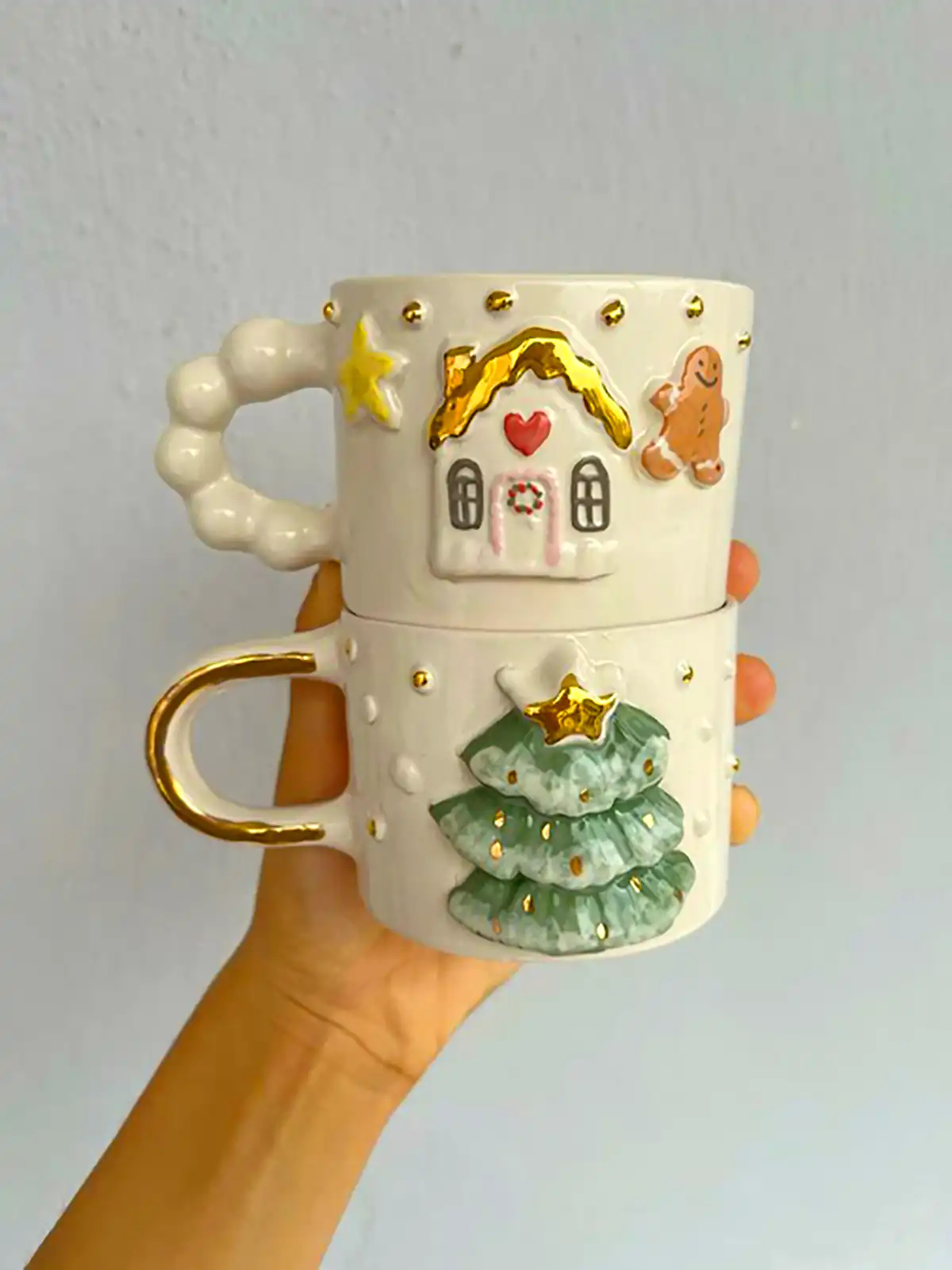 ماگ سفالی کریسمسی 