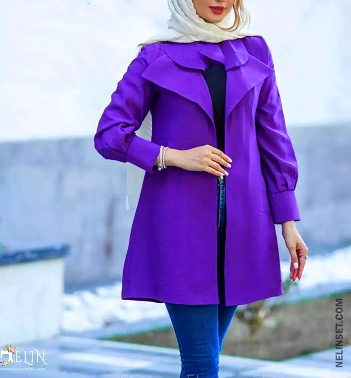 کت بنفش زیبا