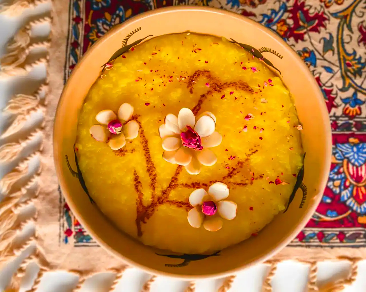 تزئین شله زرد مجلسی 