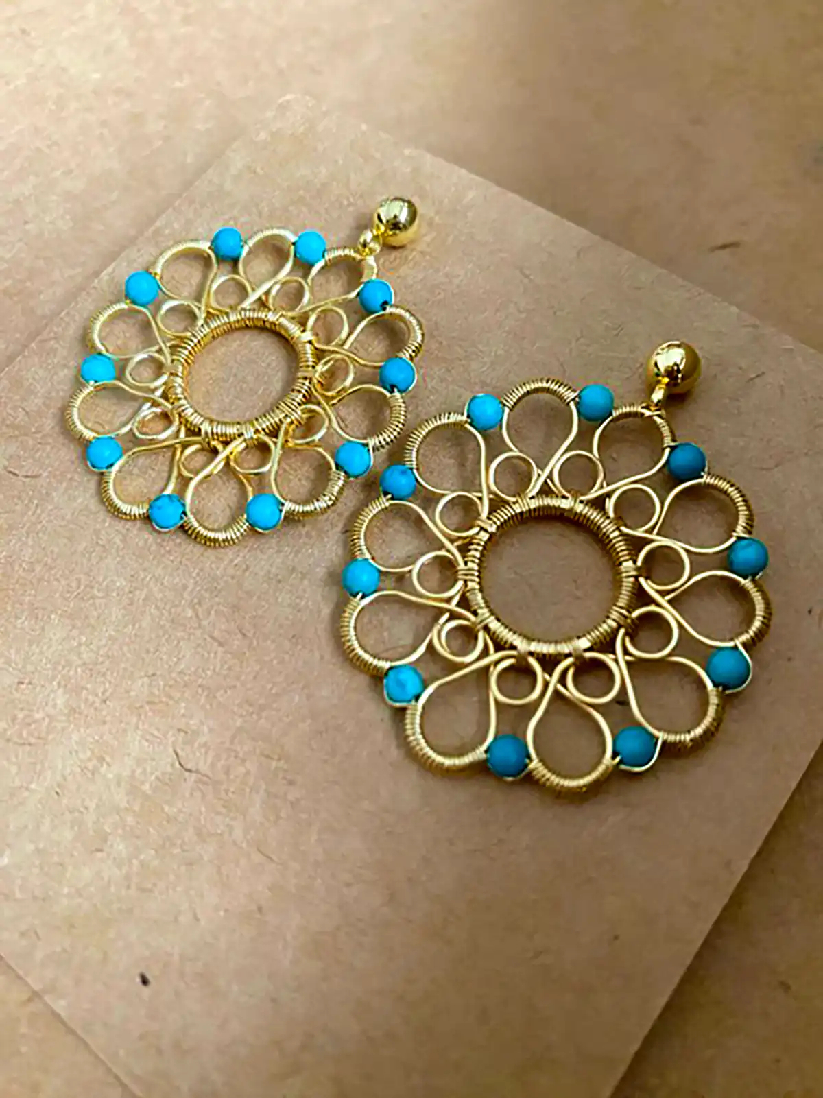 گوشواره آفتاب گل سبز