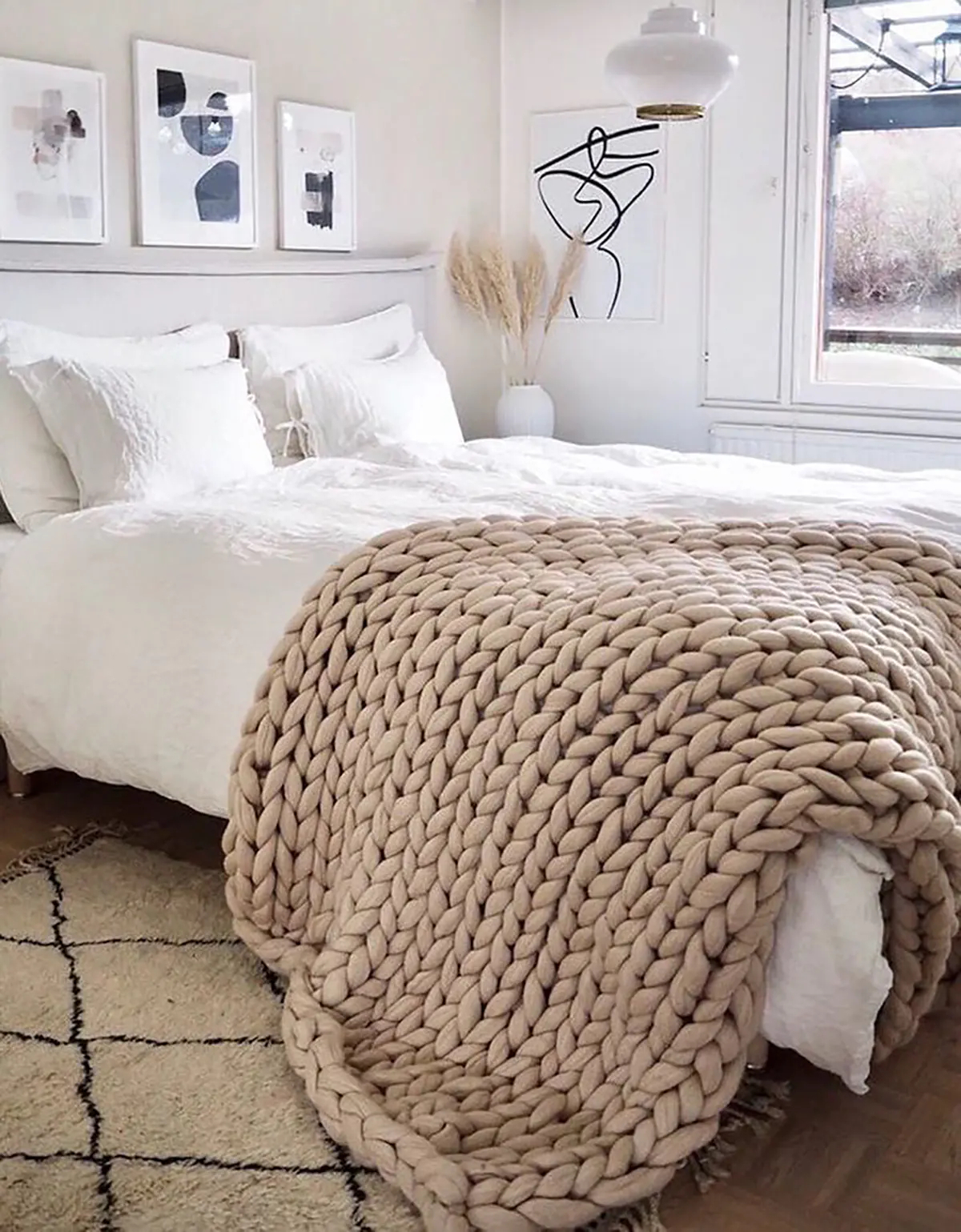 آموزش بافت پتوی نوزاد با دو میل 