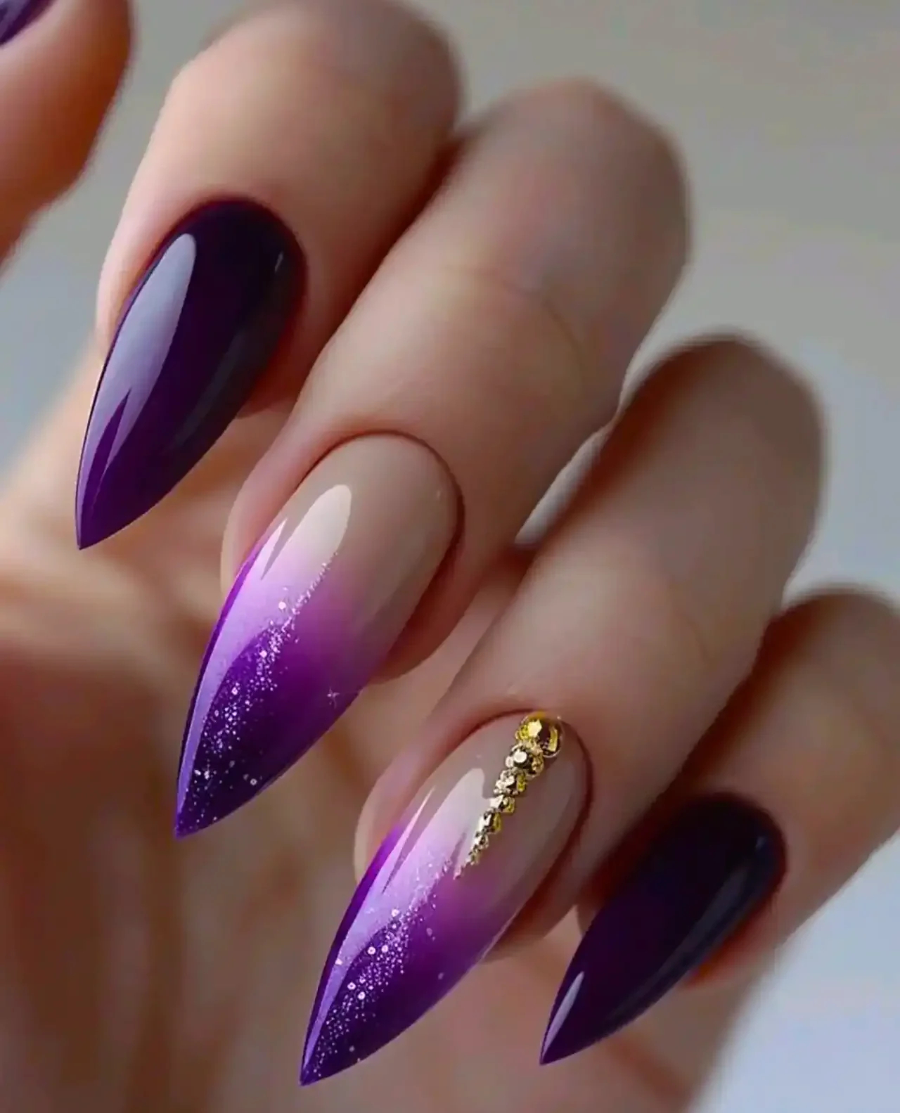 مدل لاک بنفش + زیباترین مدل های لاک بنفش ترند امسال بسیار کیوت و خوشگل