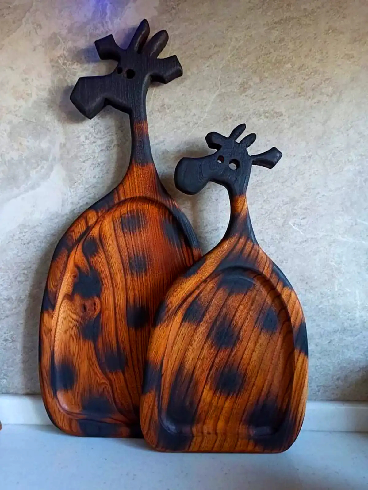 سینی سرو چوبی طرح حیوانات