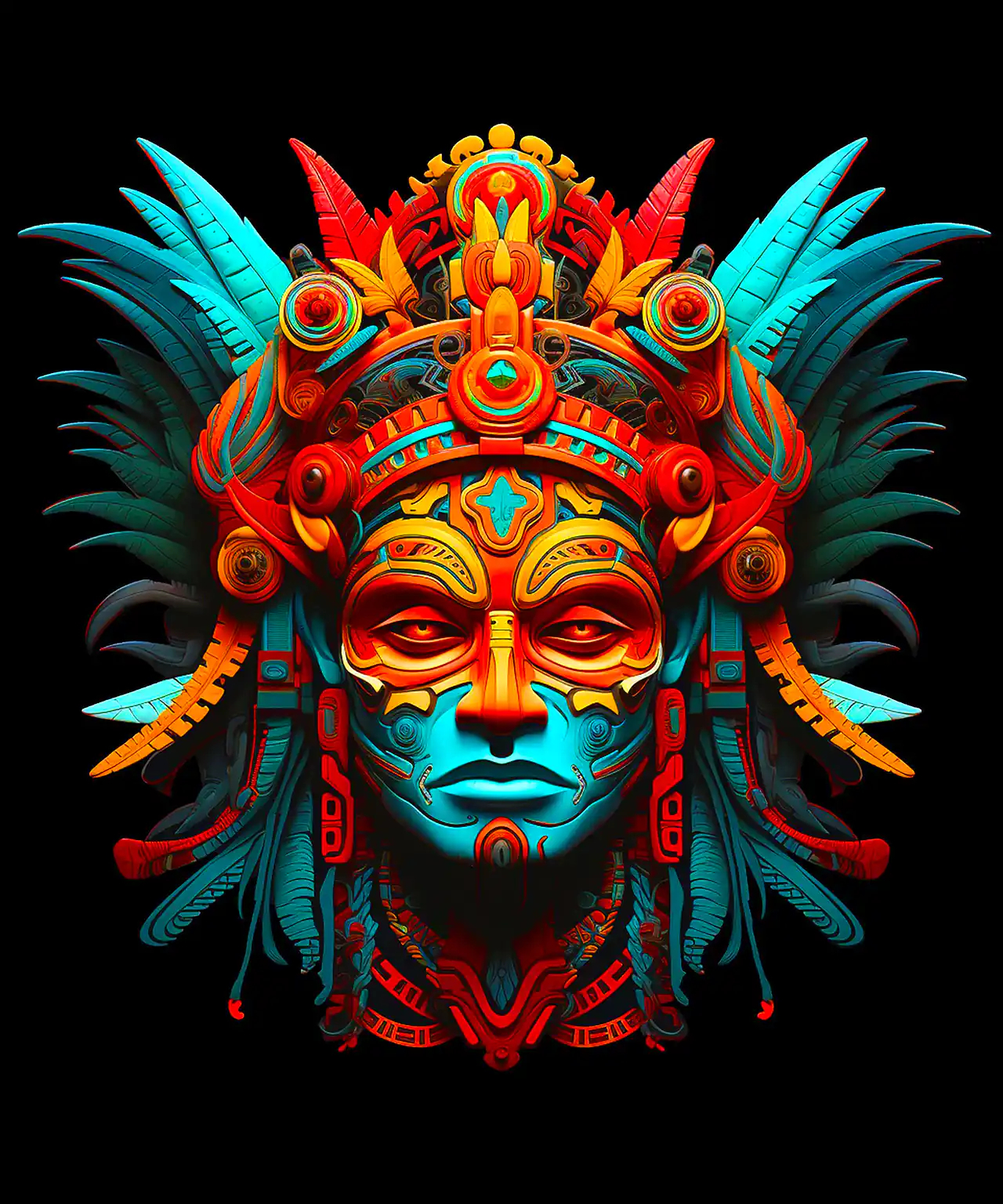 نقاب سنتی آفریقایی چوبی