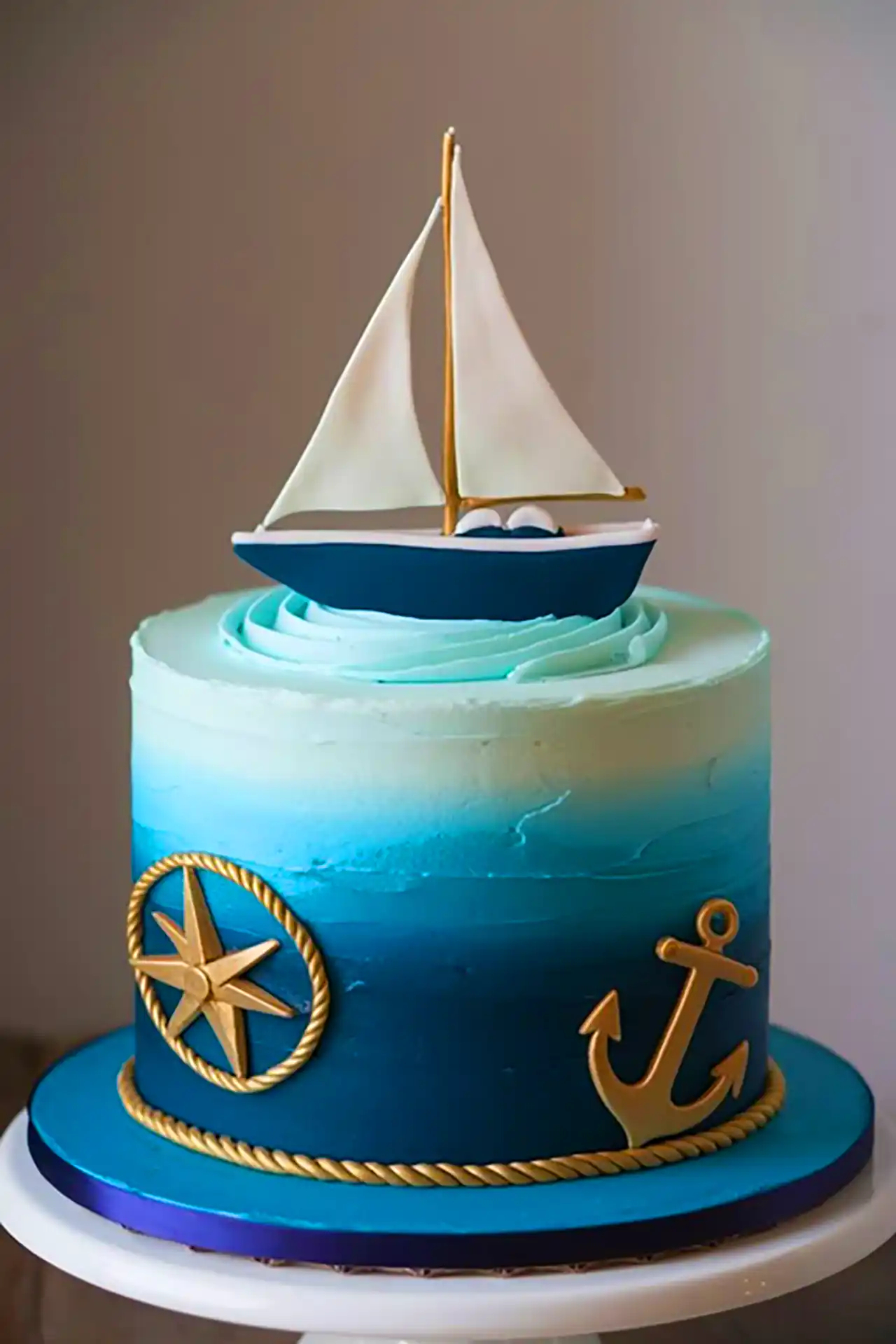 مدل کیک تم ساحل و دریا