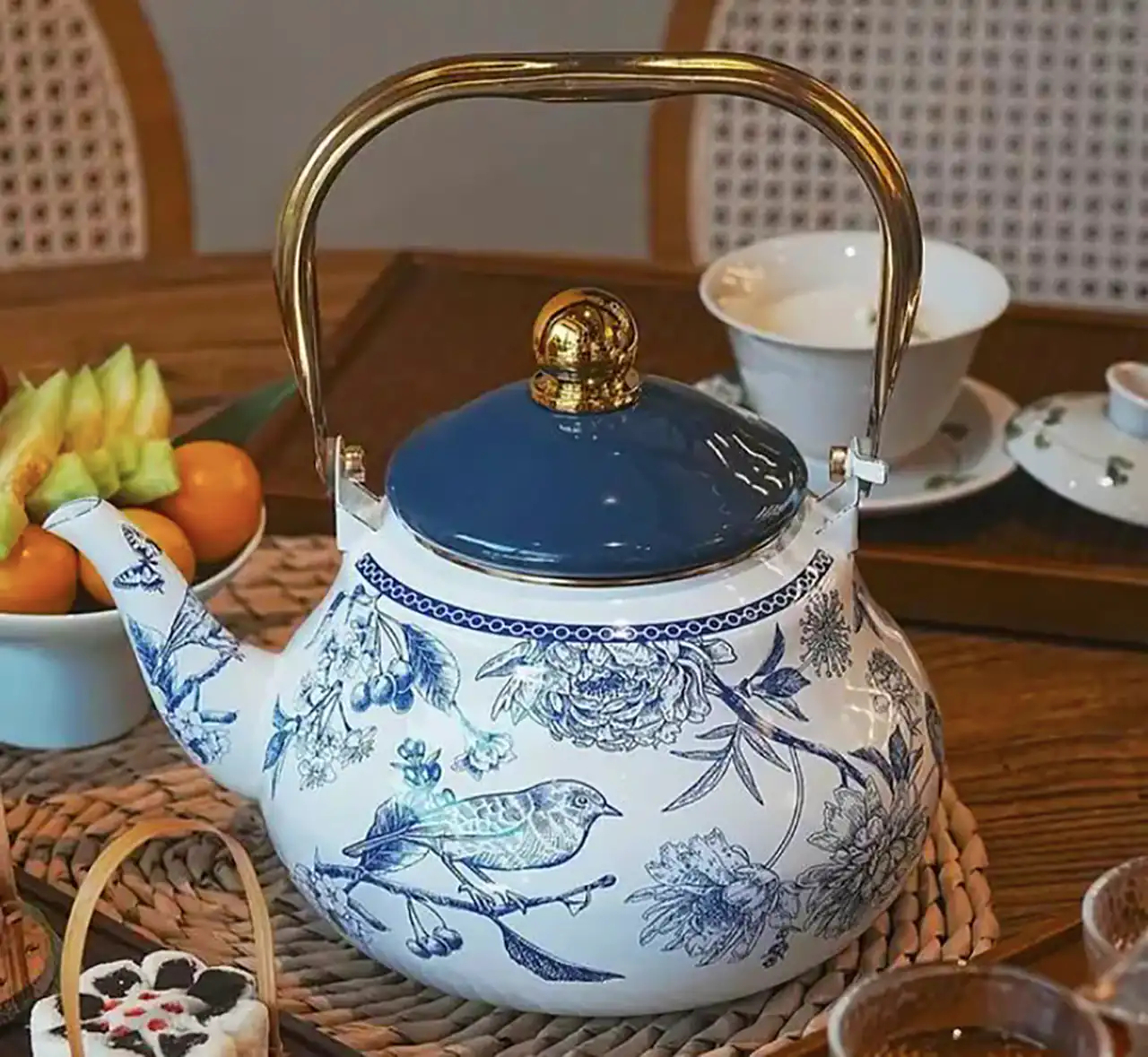 کتری سرامیکی طرح گل